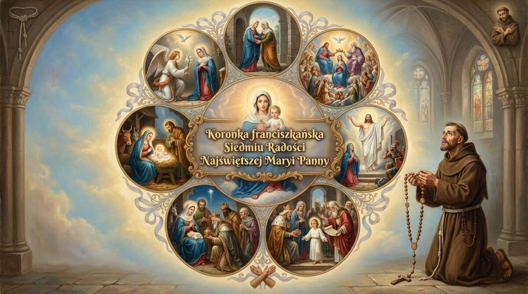 Koronka franciszkańska Siedmiu Radości Najświętszej Maryi Panny