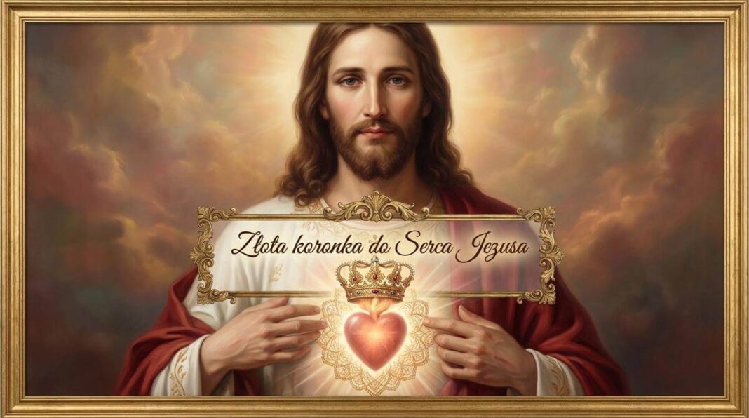 Złota koronka do Serca Jezusa